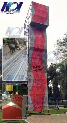 Pembuatan Wall Climbing Tipe Lead di Lapangan Jasdam Medan